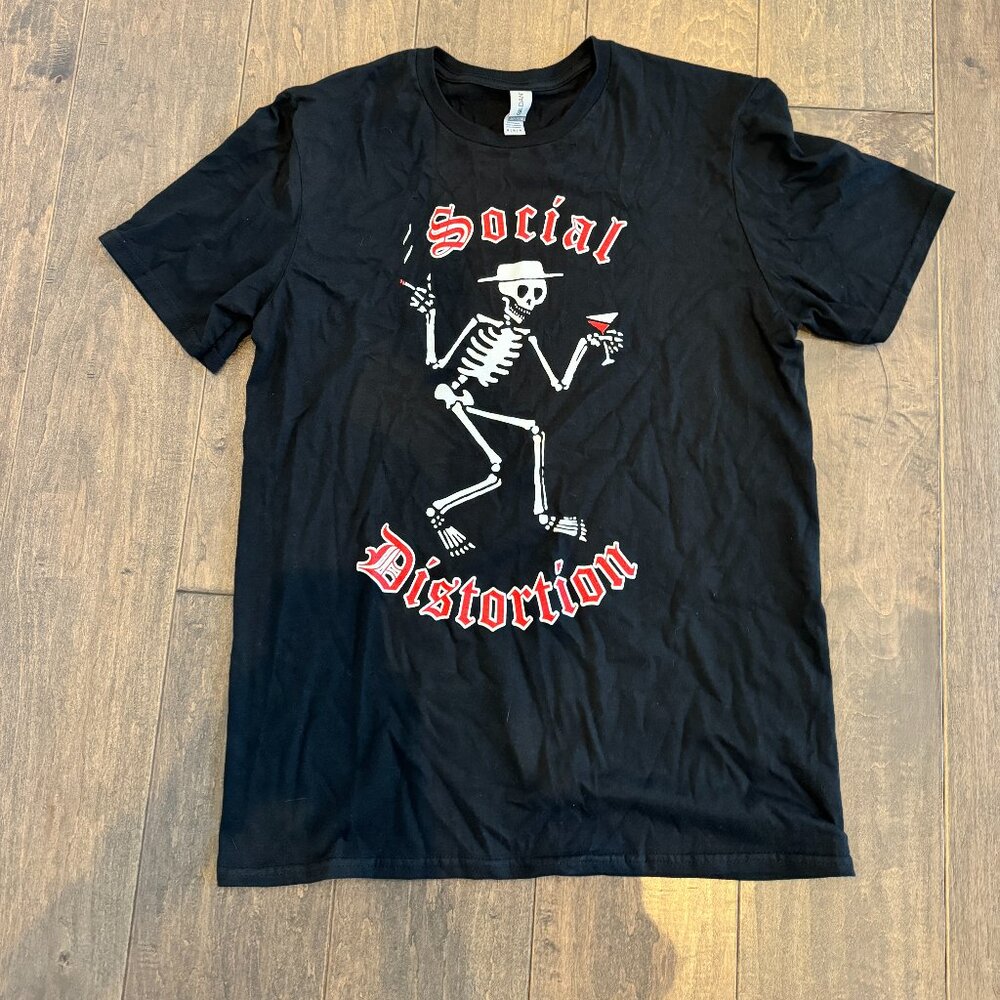 Social Distortion Black T Shirt Medium